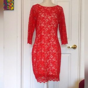 Red Lace Valentine's Dress